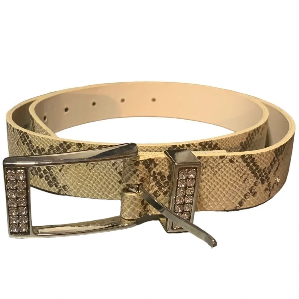 Buffalo Faux Python Rhinestone Belt - Picture 4 of 5